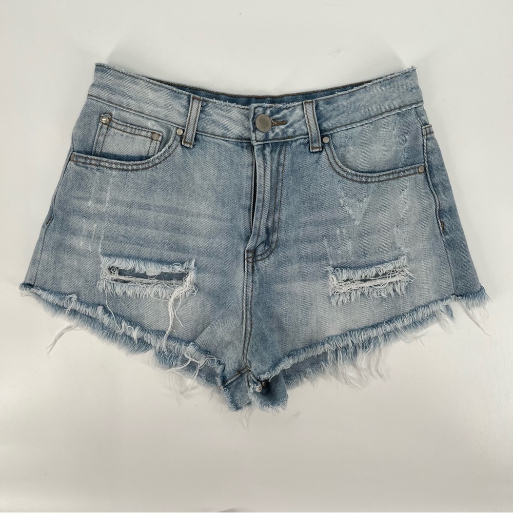 Tobi Cut Off Distressed Denim Jean Shorts Size 27 Women's